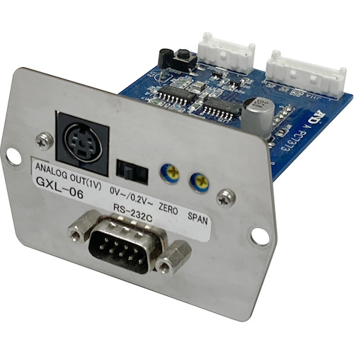Ａ＆Ｄ　アナログ出力／ＲＳ－２３２Ｃ　ＧＸＬ－０６　
Analog (0-1/0.2-1 V) output/RS-232C interface GXL-06