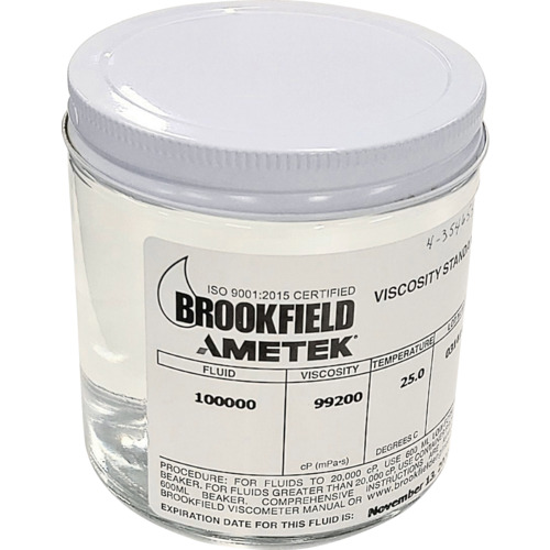 Brookfield Thermocell Silicone粘度标准解决方案1品脱（473ml）瓶 HT-60000