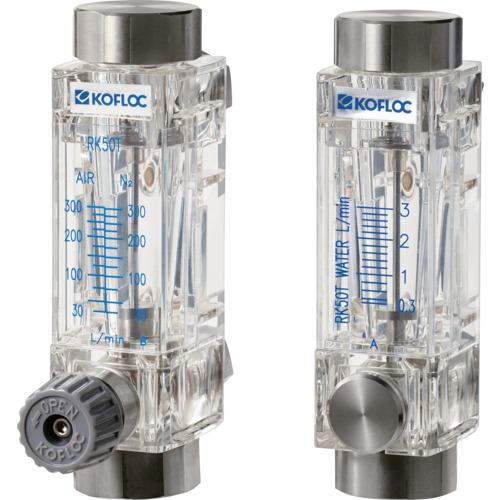 kofloc树脂流量计用于大流量 RK50T-V-3/8-WATER-3L/MIN