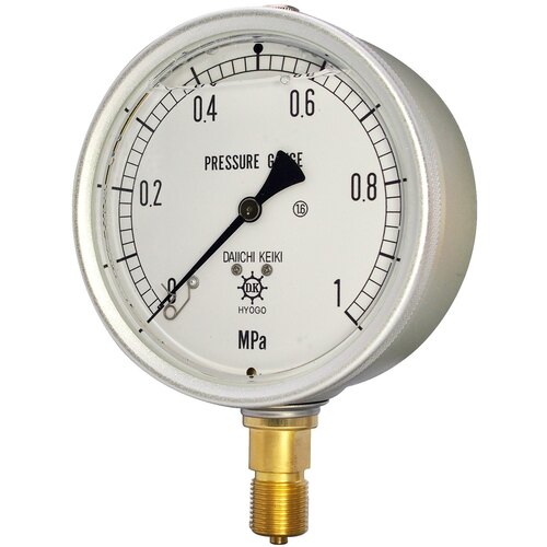 DAIICHI仪器制造有限公司，含甘油的压力表（铝制外壳）由SUS AU R1/4 100 2MPA GRK-746A-2