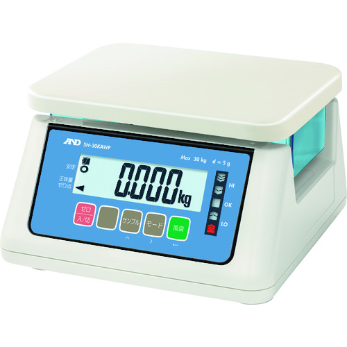 A＆D防尘和防水刻度SH-30kAWP具有一般校准 SH30KAWP-00A00