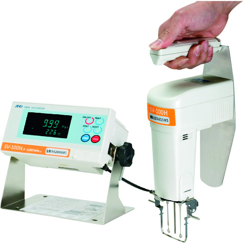 A＆D调音叉振动类型VISCOMETER SV-H系列方便的SV类型显示范围：1-100 PA ・S（1000-100000 MPA ・S）
正弦波vibro粘度计 SV100H