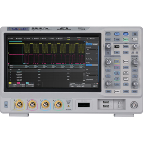 siglent [每次引用]示波器示波器SD2204X Plus（200MHz，4CH）
台式示波器 SDS2204X PLUS