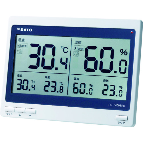 [停产] SATO数字热层和湿度计PC-5400TRH（1074-00）
数字热水计 PC-5400TRH