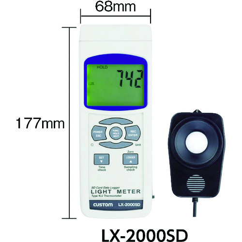 定制数字照明仪测量范围0-99900LX
数字Lux仪表 LX-2000SD