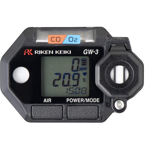 Riken个人安装的氧和一氧化碳仪GW-3（CX）
便携式气体监视器 GW-3W(CX)