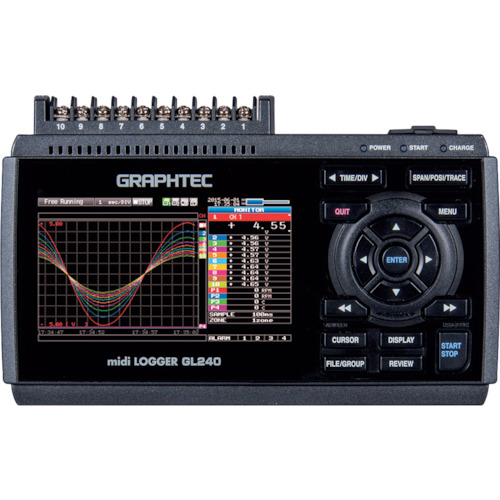 [停产] Yamato GraphTech Midi Logger GL240绝缘10通道方便的记录器 GL240