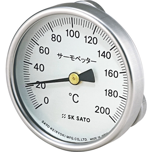 SATO Bimetal表面热盘热盘0-200℃（2340-20）
温度计 2340-20