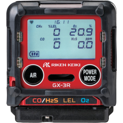 Riken亲自安装的多气检测器GX-3R类型K
 便携式气体监视器 GX-3R-K