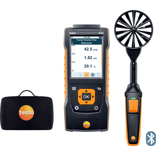 Testo Vane类型风速计Testo 440 100mm Vane型风速探针集
风速计 0563 4403