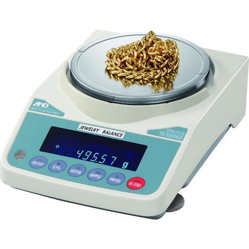 [停产]珠宝和贵金属的A＆D平衡FX300GD具有一般校准 FX300GD-00A00