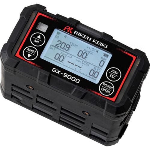 Riken便携式气体检测器GX-9000（甲烷，氧气，一氧化碳，二氧化碳）电池规格 C300R1R5D000