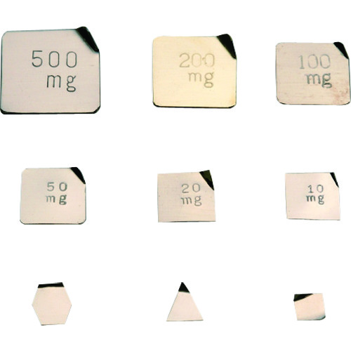 [停产] Vibra板状重量，标准重量类型（Nishi-Silver）50mg M2级
多边形德国银基本M2班 M2PGB-50M