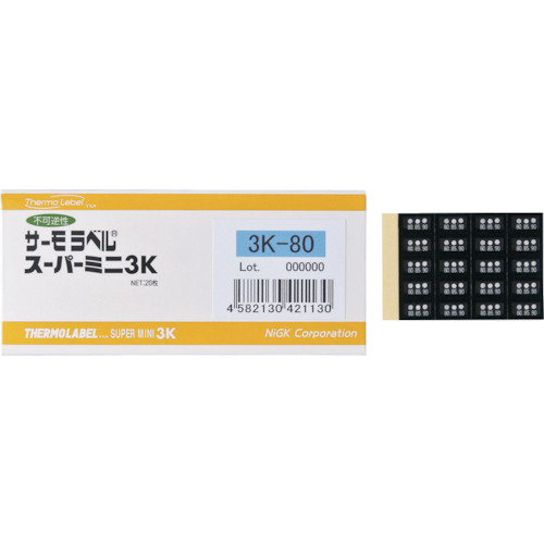 Nichio Giken Thermo标签超级迷 3点显示不可逆的40度
Thermo标签Supermini 3K 3K-40