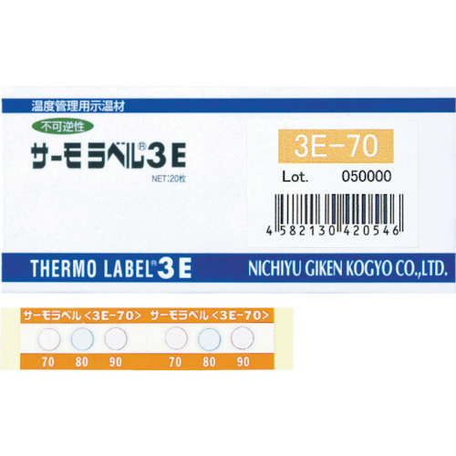 Nichiotsu Giken -3点热标记显示室外兼容类型的不可保证性190度（每盒20张）
热标签3E 3E-190
