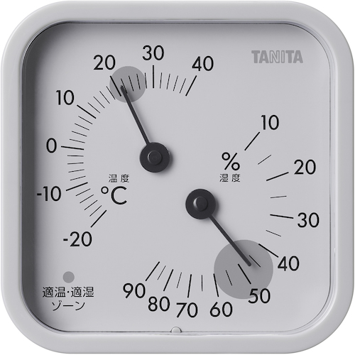 ＴＡＮＩＴＡ　温湿度计　ＴＴ－５８７－ＧＹ　
Hygrometer TT-587-GY