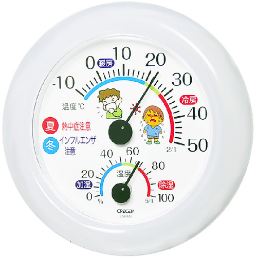 Crecer流感和预防热湿度计
温度计和湿度计 TR-103W