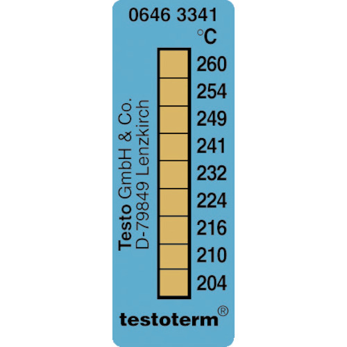 Testo温度计胶带
温度计条 0646.3341 +204-+260