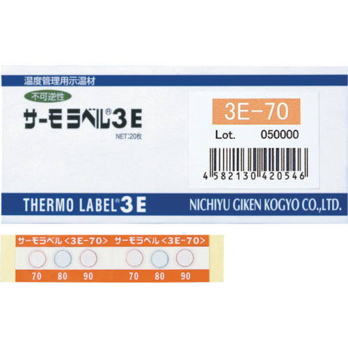 Nichiotsu Giken -3点热标记显示室外兼容类型的不可保证性170度（每盒20张）
热标签3E 3E-170