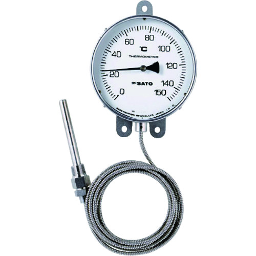 佐藤　隔测式温度计　ＬＢ－１５０Ｓ　０～１００℃　（３０２０－０１）　
Remote Sensing Dial Thermometer Model LB-150S (Stock item) LB-150S-3