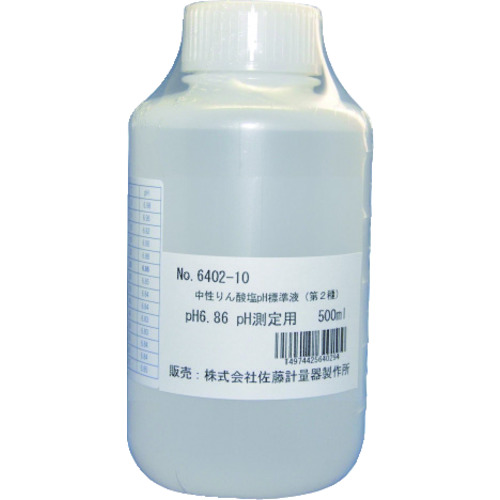 SATO pH表：500 mL中性磷酸盐pH标准溶液，pH 6.86（6402-10）
校准介质 6402-10