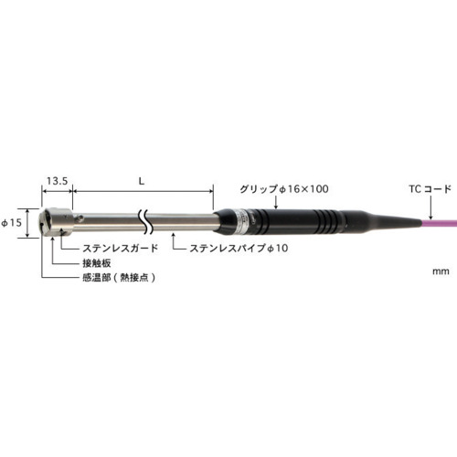 休息固定表面温度传感器类型系列 A-231E-00-1-TC1-ASP