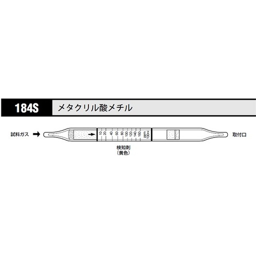 作为气体检测管甲基甲基丙烯酸酯184S（10瓶） 8-5353-83