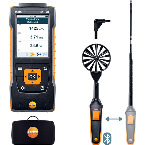 testo热线/叶片型风速计testo 440dp端仪组合1 0563 4409