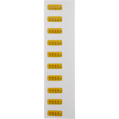 作为热标签不可逆的MN-U 10张 3-8757-05