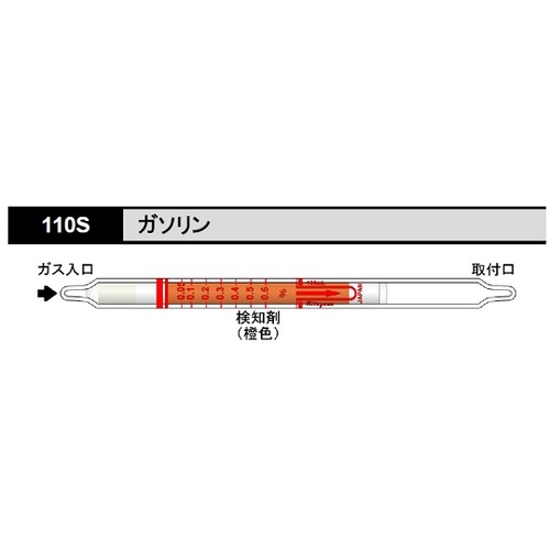 作为气体检测管汽油110s（10片） 8-5352-69
