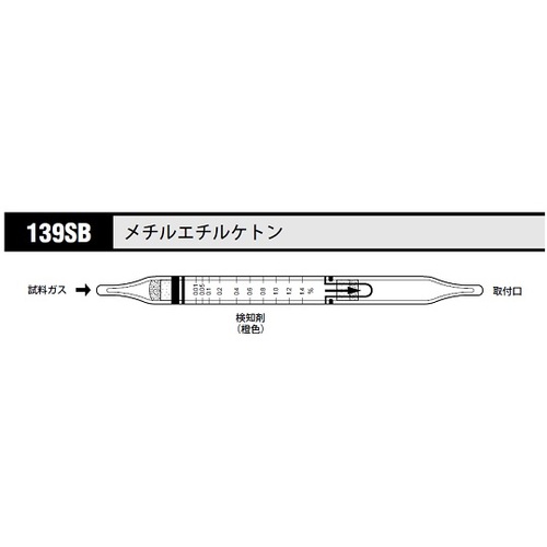 作为气体检测管甲基乙酮139SB（10片） 8-5353-88
