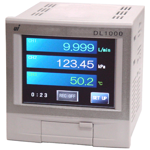 UINICS记录器指标（2个模拟输入，1个热电偶输入，24V传感器电源） DL1000-A-AK-S24