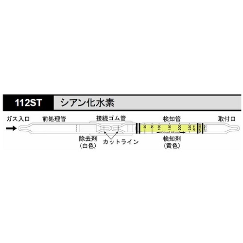 作为[存储时冷藏]检测管112（10瓶） 8-5354-58