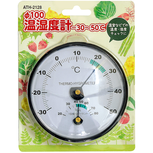 TakamoriKoki&phi;100温度和湿度计-30-50℃
100圆形热水平 ATH-2128