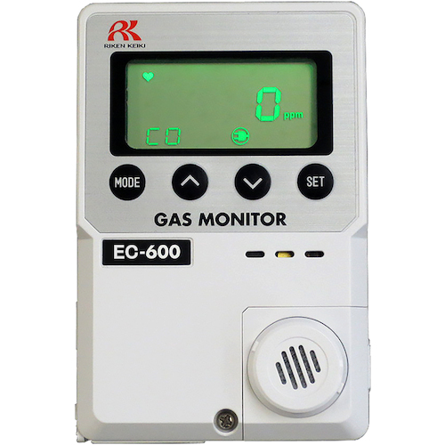 RIKEN简单固定碳一氧化碳仪EC-600遥控传感器（3M）AC 100V规格（带有可追溯性证书） EC600-03 00 X2000