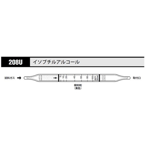 作为气体检测管异丁醇208U（10瓶） 8-5352-30