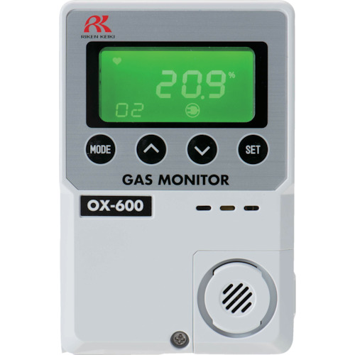 Riken简单的固定氧气浓度仪OX-600（0-25 vol％）集成DC 24V规格
氧监测器 OX600C-DC24V