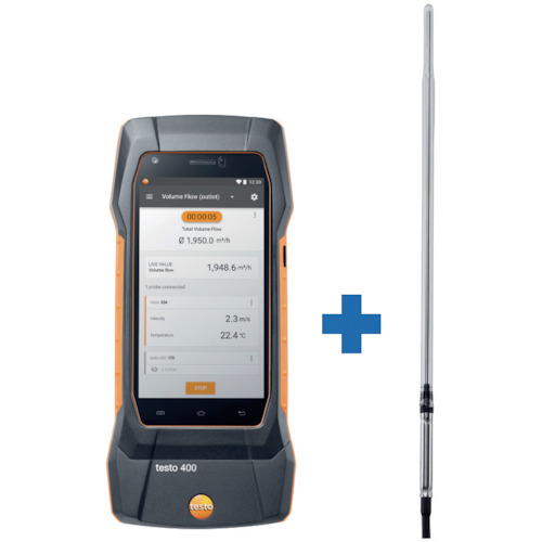 Testo Testo400 + PT100玻璃涂层实验室温度探针
风速计 TD20-400-14