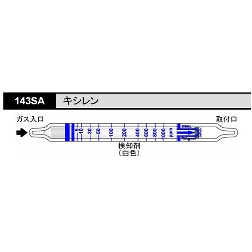 作为气体检测管木制143SA（10片） 8-5352-71