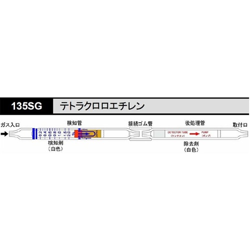 作为气体检测管135sg四氯乙烯（10瓶） 8-5354-51