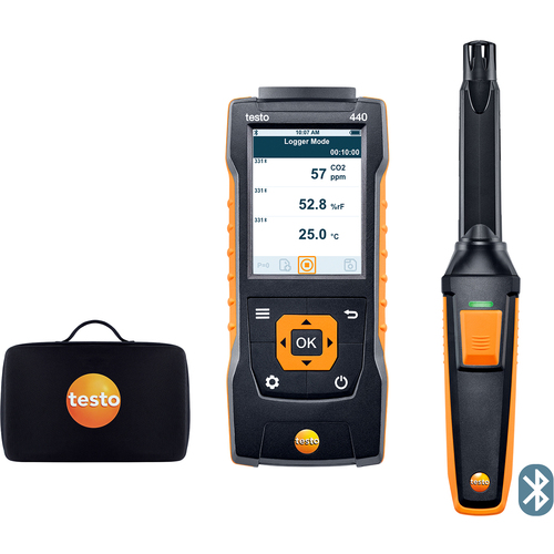 testo IAQ仪表testo 440 IAQ探针集（CO2/温度和湿度/大气压）
风速计 0563 4405