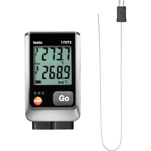 Testo温度记录仪K热电偶电线2CH套件 TESTO175T3-SET2