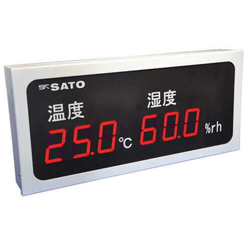 佐藤　温湿度表示器　ＳＫ－Ｍ４６０－ＴＲＨ　（８０９１－５０）　
Temperature/humidity Indicator Model SK-M460-TRH SK-M460-TRH