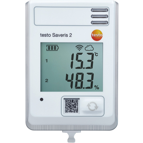Testo云监测记录器Testo Saveris 2-H1，具有温度和湿度校准文档 0572 2034X1001X2004