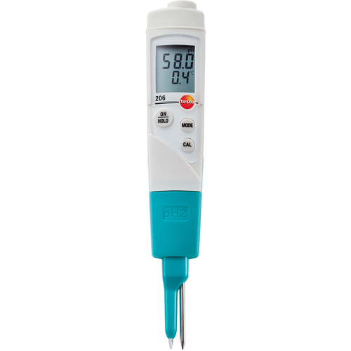 ＴＥＳＴＯ　ｐＨ计　ｔｅｓｔｏ　２０６－２　食品用电极一体型　
Testo 206 Ph2 - Instrument Kit TESTO206-2