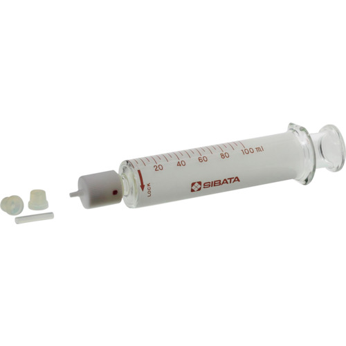 Sibata气体紧密注射器100ml 080100-06