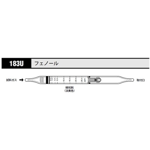 作为气体检测管苯酚183U（10片） 8-5353-64