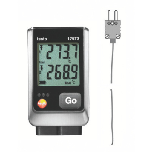 Testo温度记录仪K热电偶电线2CH套件 TESTO175T3-SET1