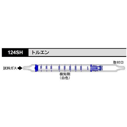 作为气体检测管甲苯124SH（10件） 8-5353-51