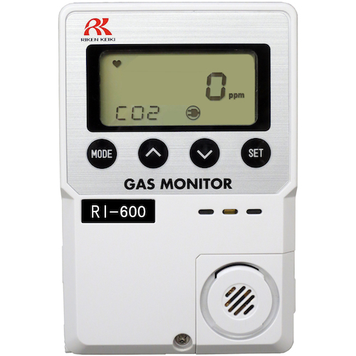 Riken简单固定二氧化碳仪表RI-600（0-5VOL％）遥控传感器（20m）AC 100V规格（带有可食性证书） RI600-01-08 AC 5 X2000